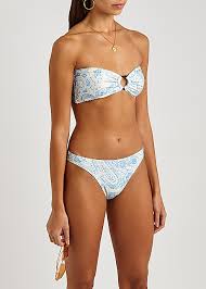 I'm constantly chatting with who what wear's editors to with the warmer weather upon us, i've been tapping them to find out which swimsuit brands they're excited about and the ones that they think will. Faithfull The Brand Malady Paisley Print Bandeau Bikini Top Harvey Nichols