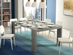 Since all four sides fold, you can go from a round table that seats six, to a compact square design in no time. Erika Console Table In Light Gray Concrete Grain Melamine Tc 540b Gr Bloss Extendable Dining Table Orren Ellis Orel9003 Florida Wholesaler Manufacturer Designers Welcome Drop Shipping