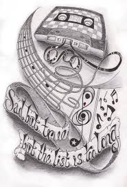 Music Half Sleeve By Dfletcher54734 D4pd9tt Jpg 738 1 082 Pixels Armeltatowierungen Halbe Armel Tattoo Skizzen
