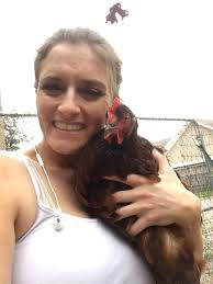 Pullet with puncture wound, possible rooster attack