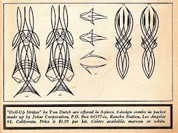 The von dutch story at: I Bet You Never Knew Von Dutch And George Barris Made Pinstripe Decals You Could Buy In Stores Pinstripe Art Von Dutch Von Dutch Pinstriping
