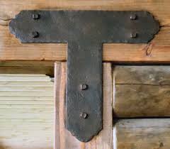 Classic Iron T Face Plate Wood Beams Wood Connectors Iron Straps