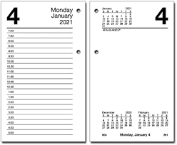2021 Daily Desk Calendar Refill By At A Glance 3 1 2 X 6 Loose Leaf E7175021 Amazon Co Uk Office Products