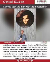 Can YOU spot the man with the moustache? Mind-boggling optical illusion has  a second hidden person in it - so, can you see him?, #UAE_BARQ_EN