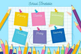 Back To School Timetable Template Free Vector Freepik Freevector School Design Template Education School Timetable Timetable Template School Template