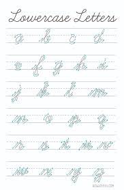 Forest explorer alphabet cards cursive, large format for classroom use. Lettering Cursive Intro To American Cursive Script Alphabets In 2021