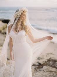 Of The Ocean An Elegant Bohemian Beach Bride Editorial Wedding Hairstyles With Veil Bride Beach Wedding Hair