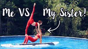 Check out this biography to know soon she came up with a number of other videos. Paddle Board Yoga Challenge With My Sister Youtube