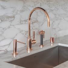 In stock & ready to ship. Black And Rose Gold Kitchen Faucet Novocom Top