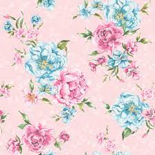 Pattern pink background pink background design wallpaper texture pink abstract seamless. Flower Wallpaper Floral Pattern Josephine Leaf Motif Bright Pink Blue Holden Ebay