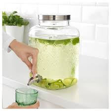 Ikea Forfriskning Jar With Tap Perfect For Your Garden Party Or Picnic As The Beverage Dispenser Can Be Used Outdoors Drink Dispenser Pub Set Ikea