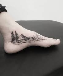 35 Exquisite Tattoos Op The Tree Of Life Homelovein Dragontattoo Drag Drag Landscape Tattoo Hiking Tattoo Nature Tattoos