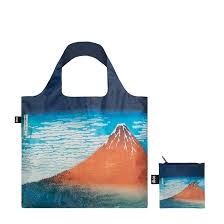 Hokusai Red Fuji Mountains In Clear Weather Bag Loqi Boutiques De Musees
