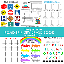 Free Printable Road Trip Book Road Trip Books Road Trip Activities Road Trip With Kids