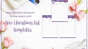 The best part about a christmas gift format is that it has very attractive look as well as eye catching design which make it elegant and professional. Free Christmas List Templates An Excel Version Curious And Geeks