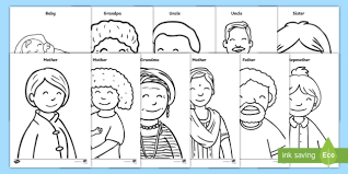 Download and print free coloring pages to keep little hands occupied at home; My Family Coloring Sheets Teacher Made