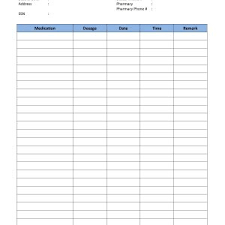 New Medicine Chart Template Konoplja Co