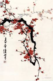 Cerisier Chinese Painting Flowers Blossoms Art Japanese Art