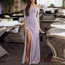 2020 Uzun Abiye Elbise Modelleri Murdum Uzun Ip Askili Degaje Yakali Yirtmacli Kiyafet Kombinleri Sik Kiyafetler The Dress Moda Tasarimcilari