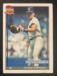 1991 fleer baseball #662 alvaro espinoza. Venezuela En Barajitas On Twitter 18agosto Hoy Toca El Tuno De Alvaro Espinoza En Venezuela Jugo Con Los Tigrerosoficial Los Los Magallanes Bbc Y Los Caribesanz En La Mlb Con Los Twins