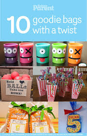 14 Goodie Bags With A Twist Today S Parent Birthday Party Goodie Bags Party Favors For Kids Birthday Kid Party Favors