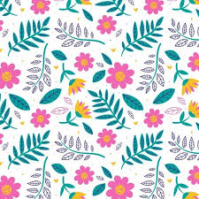Download Floral Pattern With Leaves For Free In 2020 Craft Logo Floral Pattern Vector Free