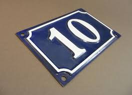 Plaque Emaillee Bleue 13 Numero De Rue France Plaque De Etsy Plaque Emaillee Plaque De Porte Numero De Rue