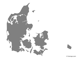 Map location, cities, capital, total area, full size map. Grey Map Of Denmark Free Vector Maps