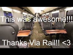 Via Rail 150 Business Class Montreal To Toronto Youtube