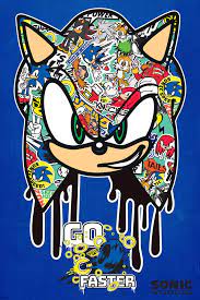 Amazon.com: Pyramid America Sonic The Hedgehog Go Faster Graffiti Sega  Video Game Gaming Cool Wall Decor Art Print Poster 24X36 : Patio, Lawn &  Garden