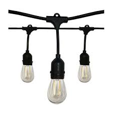 Satco S8020 35 95 24ft Led String Light 120v 24 Foot String Light W 24 1w Led Vintage Style Filament S14 Light Bulbs 2700k 045923080203