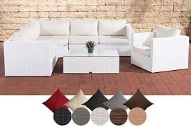 Clp Salon De Jardin En Resine Tresse Tibera I Ensemble De Jardin Avec Coffre De Rangement I Chaise De Jardin En 2020 Coussin Blanc Coffre De Rangement Chaise De Jardin