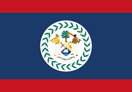 Three equal horizontal bands of blue (top), white, and blue with the national coat of arms centered in the white band; Meaning Of The Flags Of North Central America Caribbean