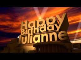 Happy Birthday Julianne Youtube