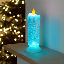 Christmas Hot Sale Colour Changing Led Water Candle With Glitter In 2020 Water Candle Led Lights Candles