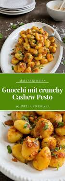 25 Gnocchi Mit Knusprigem Cashew Pesto In 2020 Rezepte Pesto Rezept Gnocchi