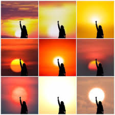 This is a sunset background made in photoshop using a sunset gradient, a water texture and a sun overlay image. Sunlight Overlays For Photoshop Sunflare Overlays Mockaroon