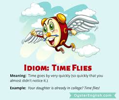 Fast definition, moving or able to move, operate, function, or take effect quickly; Time Flies Idiom