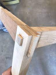 First Joinery Project Tried A Bridle Joint Mortise And Tenon Mortise And Tenon Woodworking Joints Joinery