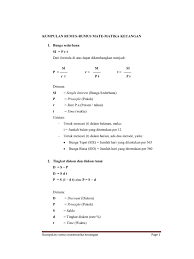 Berikut adalah daftar materi pelajaran kimia sma kelas 10, 11, & 12 di rumus pintar. Kumpulan Rumus Matematika Ekonomi