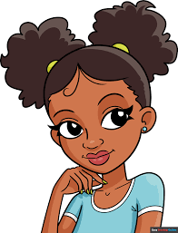 How to Draw a Black Girl Cartoon - Really Easy Drawing Tutorial