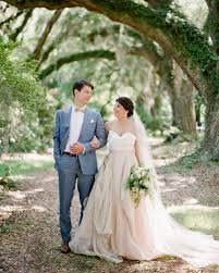 In fact, it is rare for a bride to have a skin tone that works well with snow white shades. Pink Wedding Dresses We Love From Real Weddings Martha Stewart