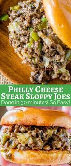 Philly Cheese Steak Sloppy Joes Recipe Recipes Beef Dinner Ground Beef Recipes