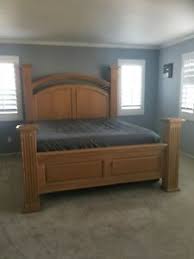 The headboard with storage and then the 4. Lexington Cal King Bed Framesolid Wood Headboard Footboard Local Pick Up Only Ebay