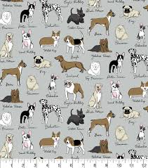 Dog Breeds Snuggle Flannel Fabric Joann Dog Breeds Dog Breeds List Dog Breed Names