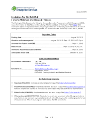 Invitation for Bid 04915-2 Fencing Materials and Related Products