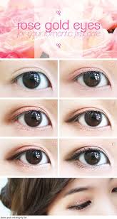 Rose Gold Eyes Soft Pink And Warm Brown Apply This Shimmery Rose Gold Eye Shadow This Eye Shadow Especially Asian Eye Makeup Korean Eye Makeup Eye Makeup