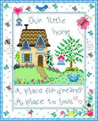 « applique embroidery patterns free fleece poncho pattern ». Little Home Cross Stitch Pattern By Cathy Bussi Crosstitch Com