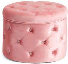 If you have any questions about your purchase or any other product for sale, our customer service representatives are. Small Diamond Tufted Velvet Storage Ottoman Round Storage Ottoman Storage Ottoman Pink Ottoman