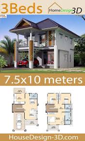 Roomsketcher is loved by business users and personal users all over the world. House Design 3d 7 5x10 With 3 Bedrooms House Design 3d House Design Sims House Plans Dream House Plans